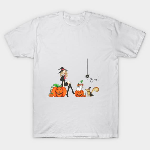 Boo! T-Shirt by Ji Illustrator